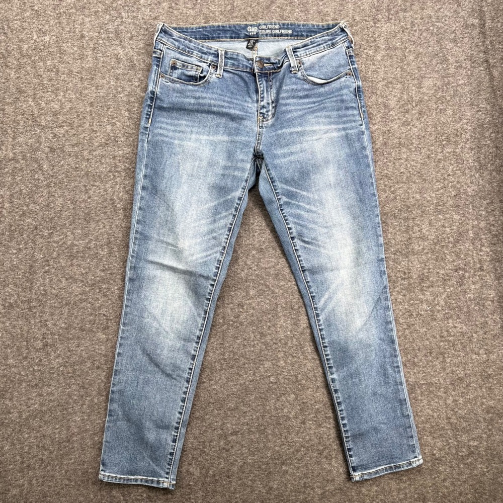 Gap Girlfriend Coupe Girlfriend Jeans Womens 8/29R Medium Wash Stretch Denim